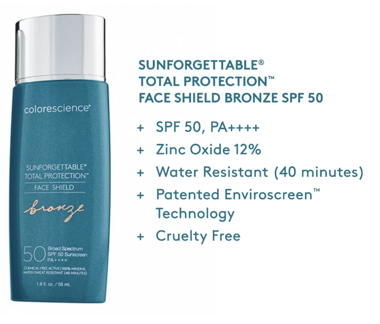 Sunforgettable® Total Protection® Face Shield Bronze SPF 50