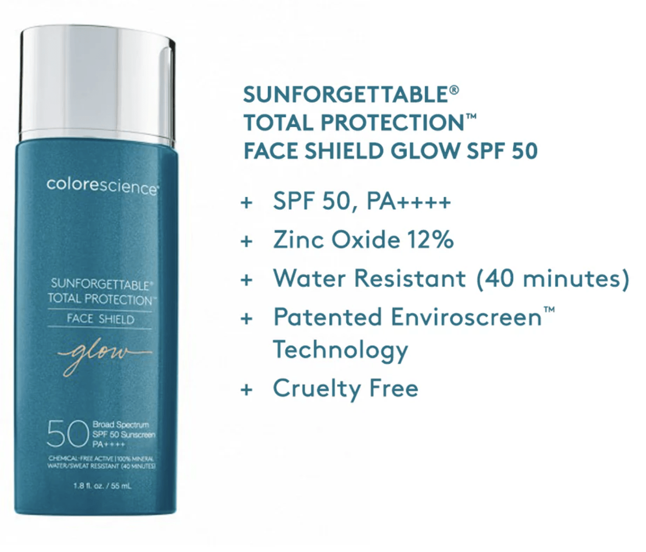 Sunforgettable® Total Protection® Face Shield Glow SPF 50 - Esthetics By Cati
